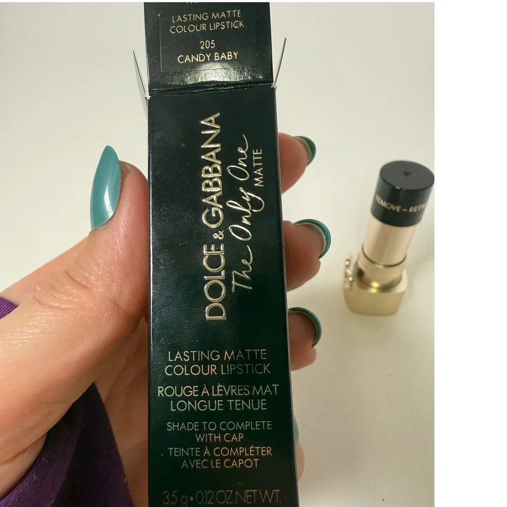 Dolce Gabbana‎ The Only One Matte Lipstick 205 Candy Baby Mauve Pink NIB Tester